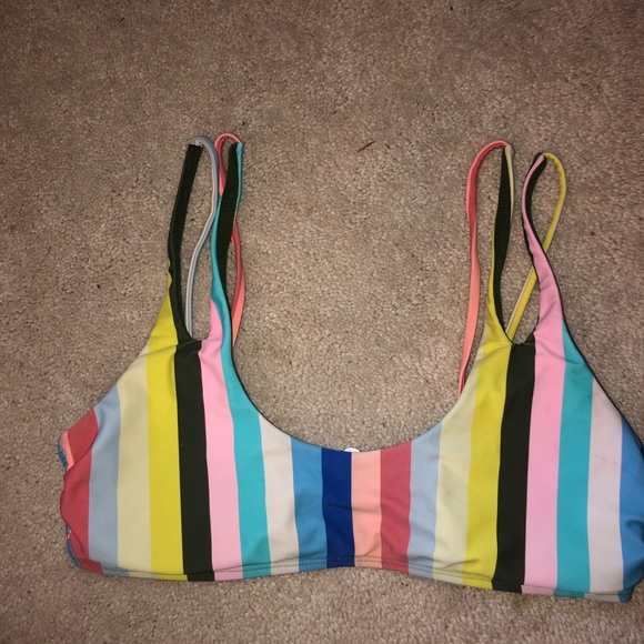 multi color bathing suit top - Picture 1 of 2